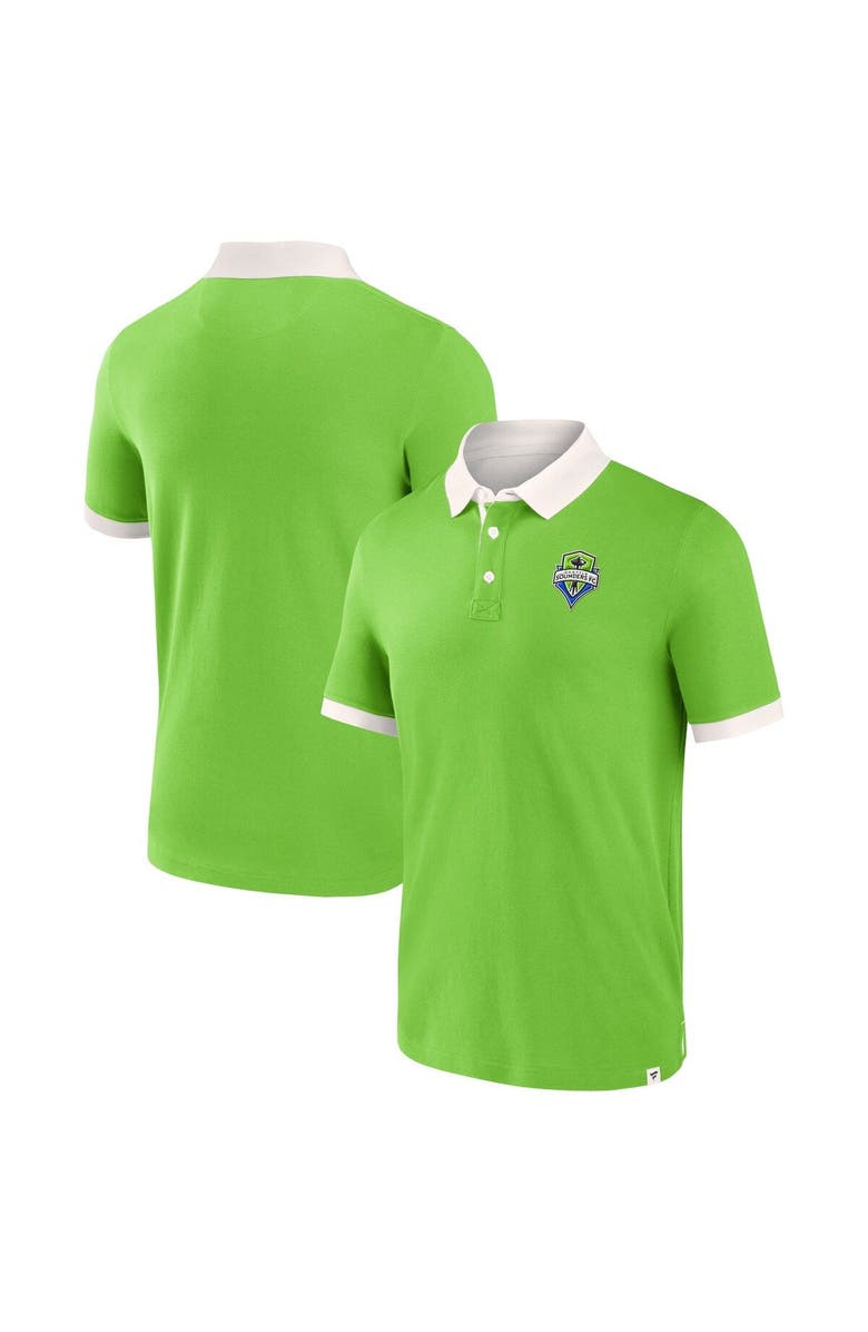 FANATICS Men's Fanatics Branded Rave Green Seattle Sounders FC Second Period Polo Shirt, Main, color, Green