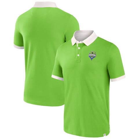 Men's Fanatics Branded Rave Green Seattle Sounders FC Second Period Polo Shirt