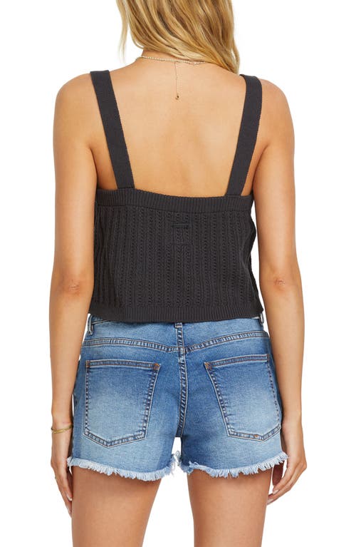 Billabong Rome Tropic Sweater Tank In Black Sand