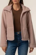 KUT from the Kloth Dena Faux Shearling Zip Jacket