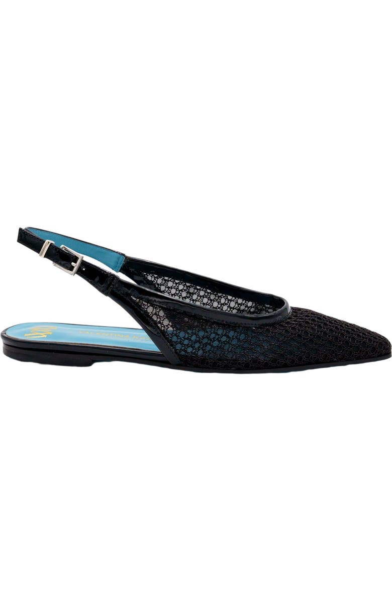 Valentina Rangoni Giulia Sling Bakck Flat, Alternate, color, Black
