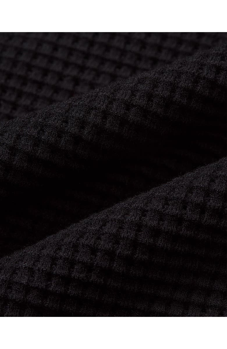Orlebar Brown Roddy Tailored Fit Open Mesh Stitch Polo Shirt, Alternate, color, Black
