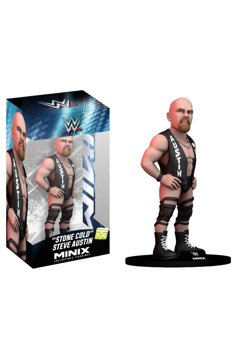 Minix Stone Cold Steve Austin (WWE) Minix 4.5-Inch Vinyl Entertainment Figure, Main, color, Multi-Color