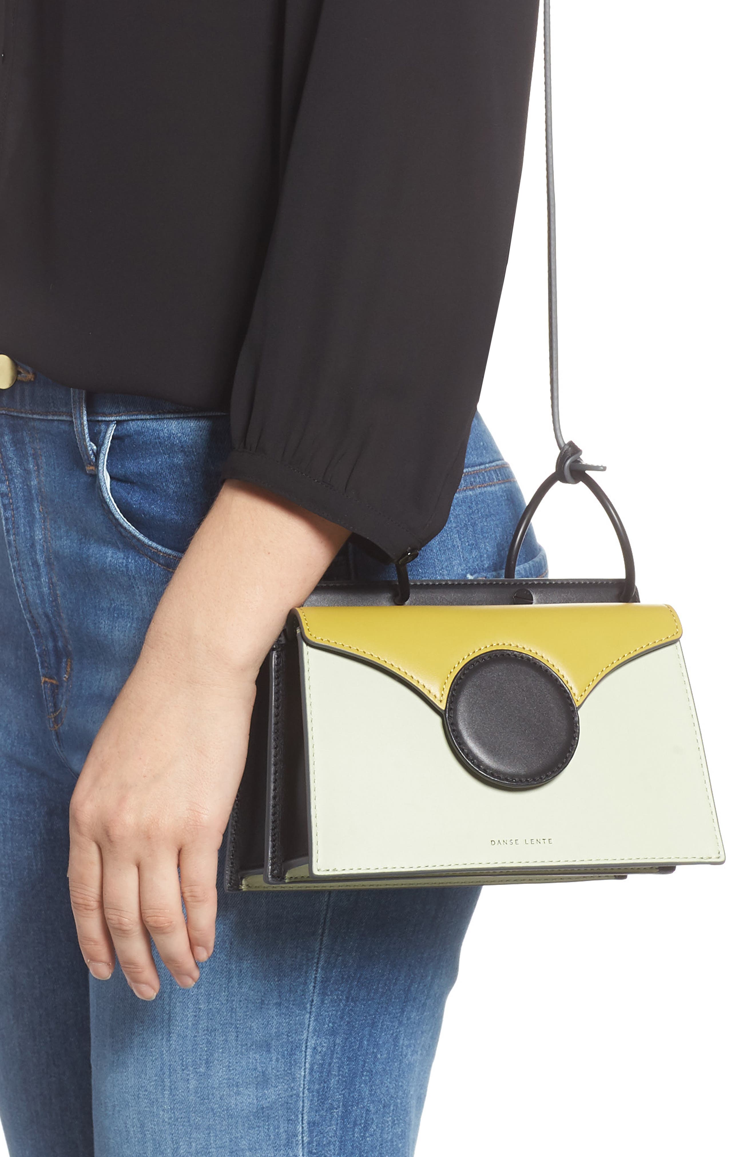 Mini Phoebe Leather Bag, Alternate, color, MINT/ OLIVE
