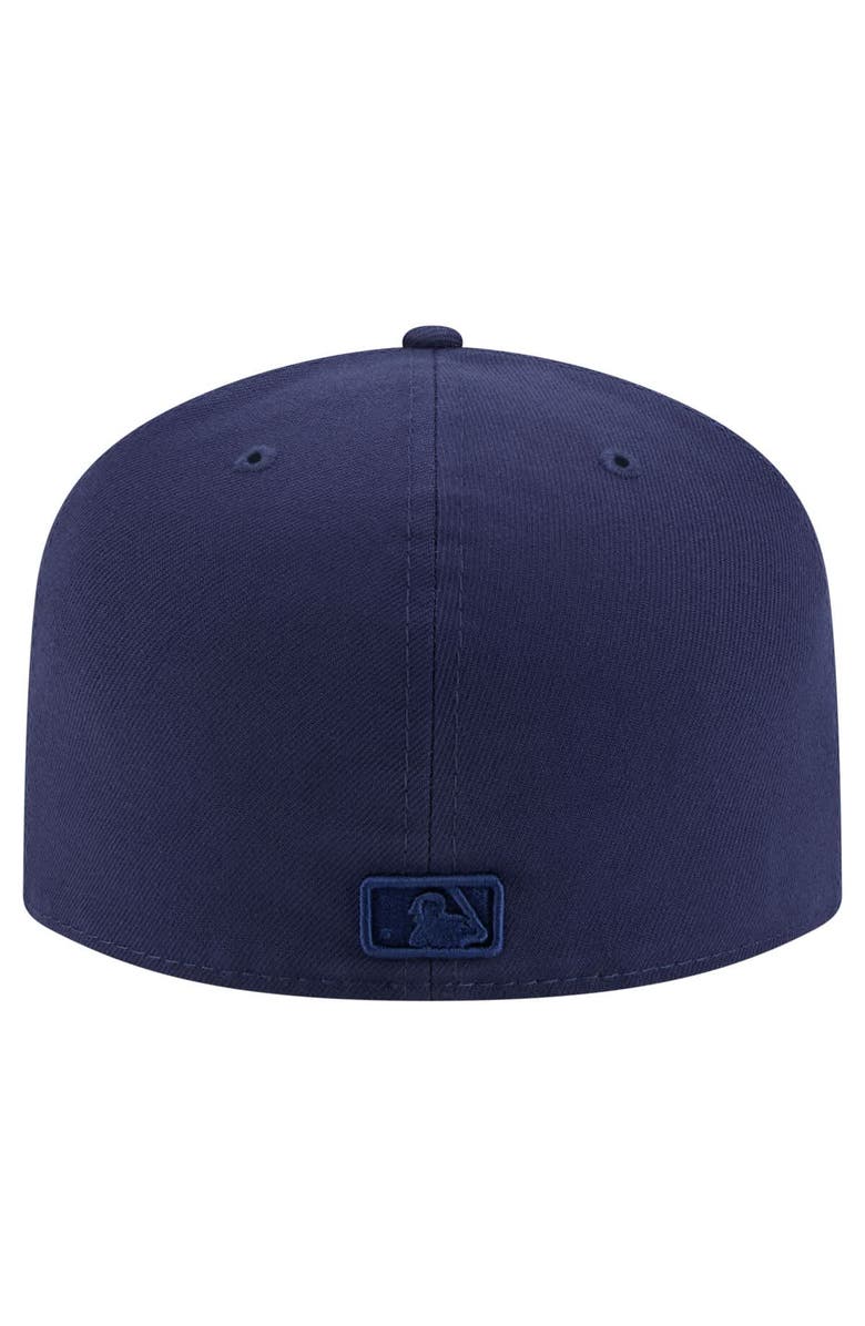 New Era Men's New Era Navy Athletics Color Pack A-Frame 59FIFTY Fitted Hat, Alternate, color, Navy