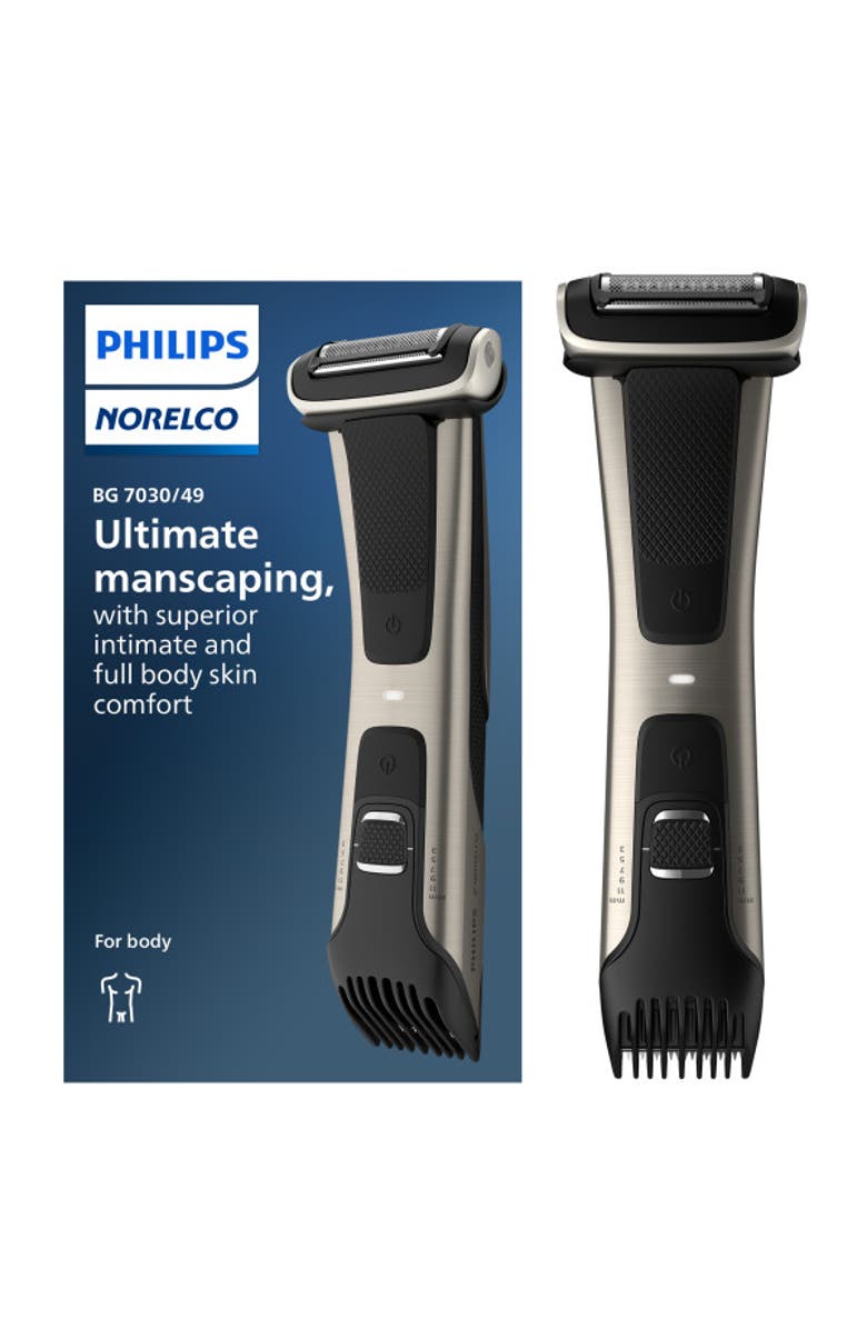 Philips Norelco Bodygroom Series 7000 Body & Manscaping Trimmer & Shaver,  Showerproof, Alternate, color, Silver