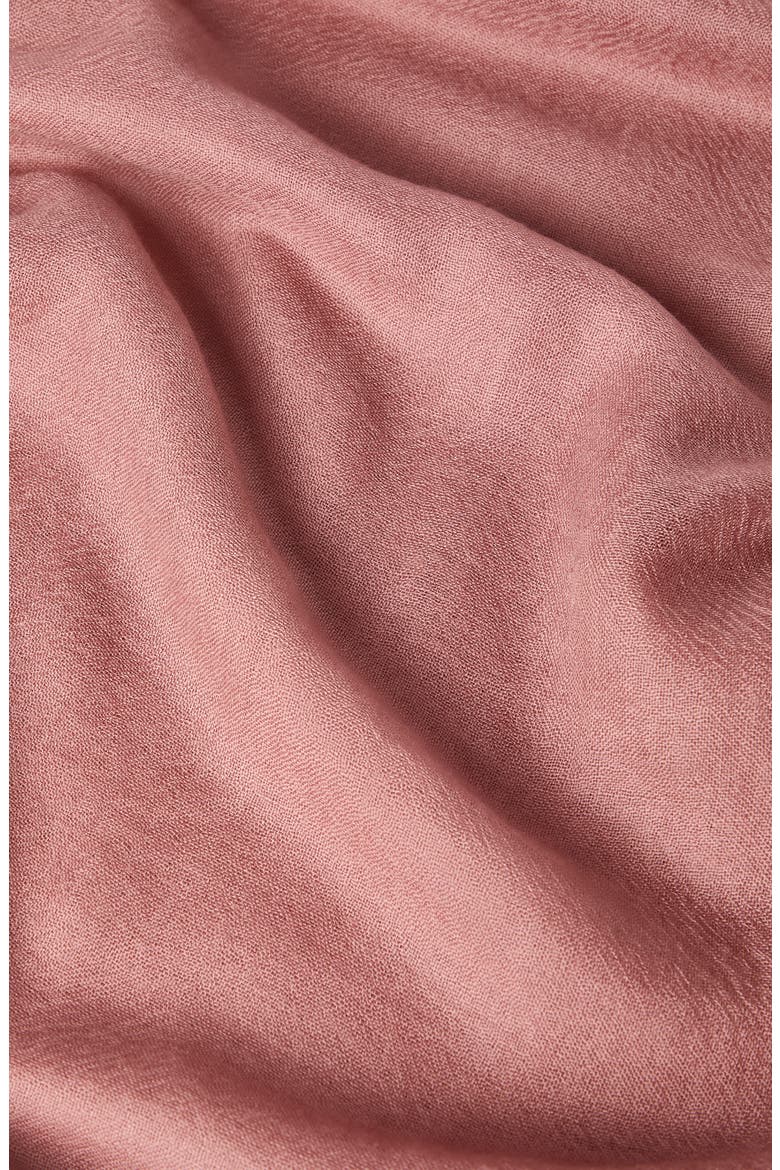 Cashmere and silk scarf, Alternate, color, Pink