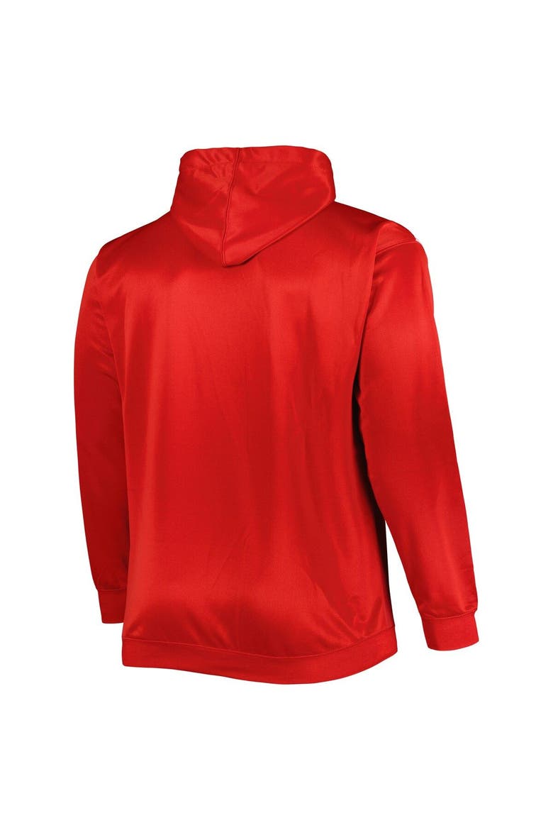 Men's Red St. Louis Cardinals Fade Sublimated Fleece Pullover Hoodie, Alternate, color, Red