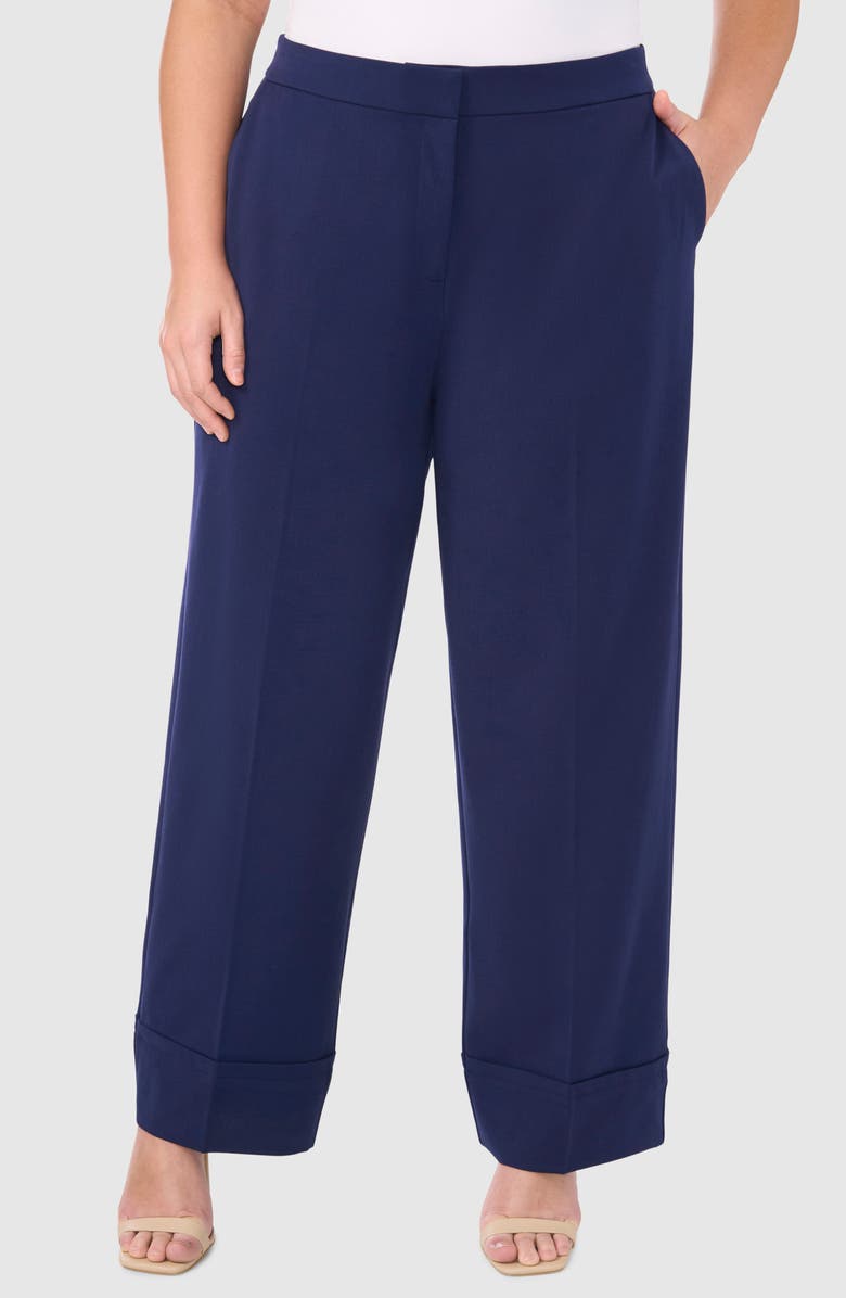 Halogen<sup>®</sup> Cuffed Wide Leg Pants, Main, color,