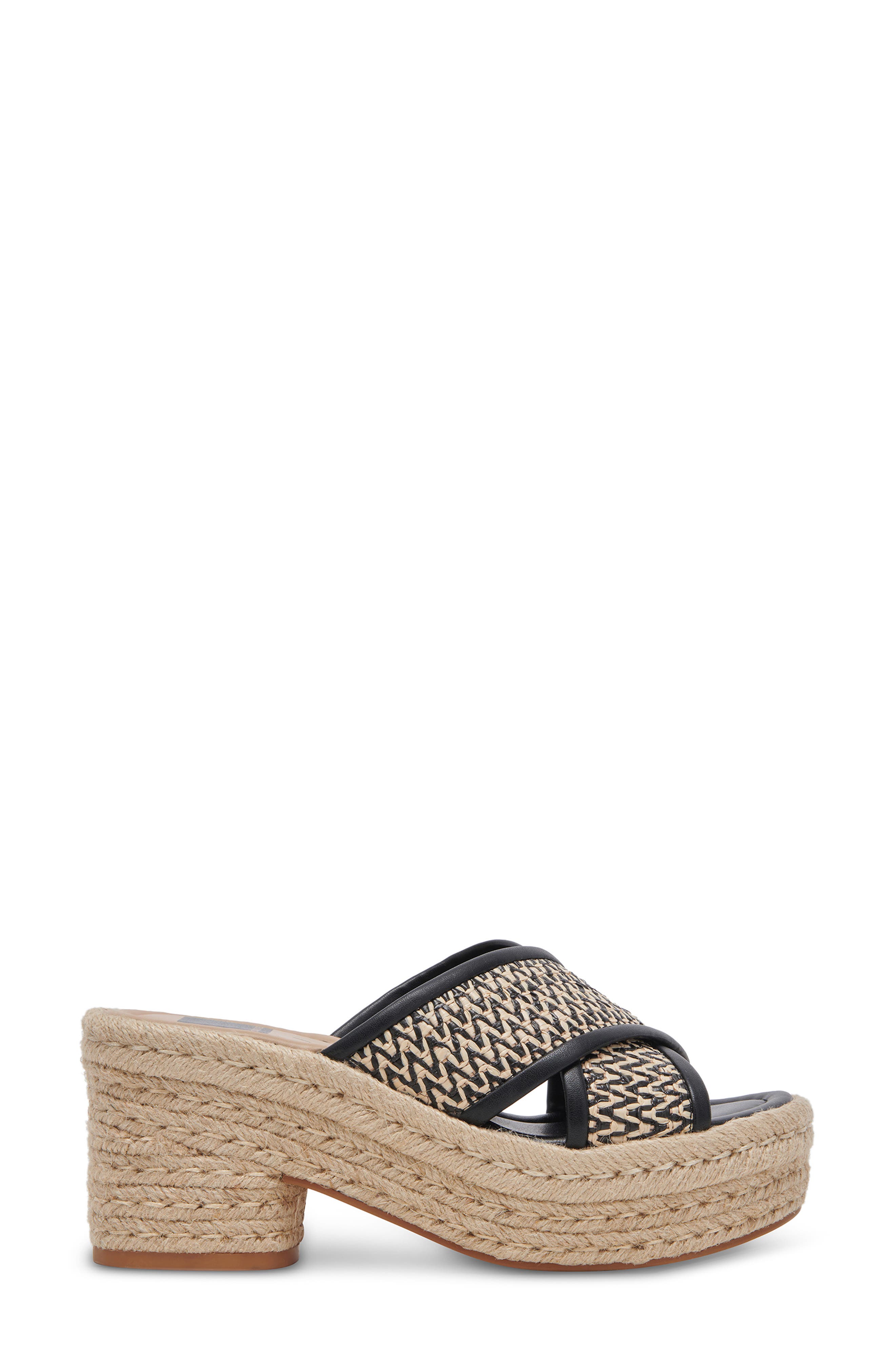 Dolce Vita Eldora Espadrille Platform Slide Sandal, Alternate, color, 