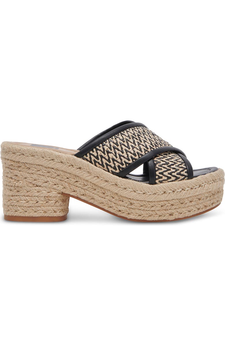 Dolce Vita Eldora Espadrille Platform Slide Sandal, Alternate, color,