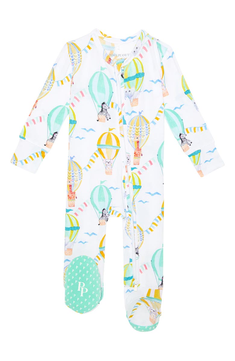 Posh Peanut Balloon Wonder Zip Footie, Main, color, 