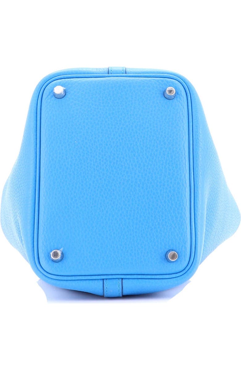 Pre-Owned Hermes Picotin Lock Bag Clemence PM, Alternate, color, Bleu Zanzibar