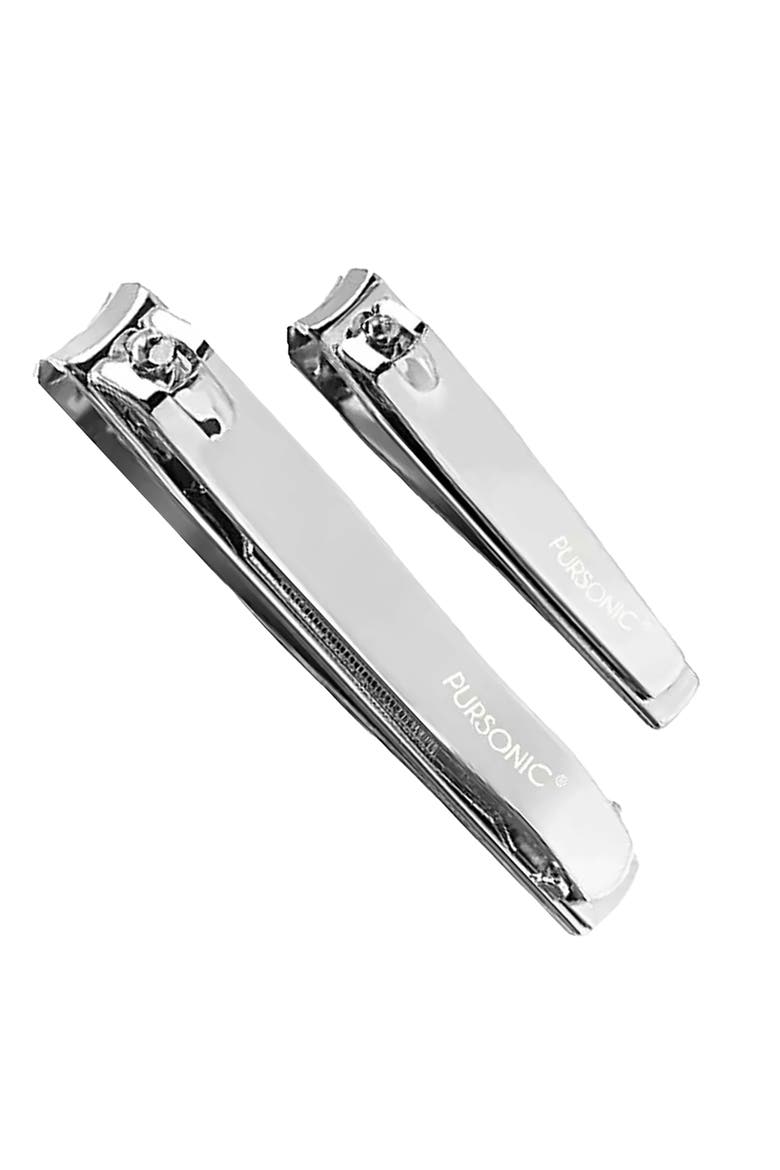 Salon Grade Premium 2 Pack Nail Clipper, Main, color, Silver