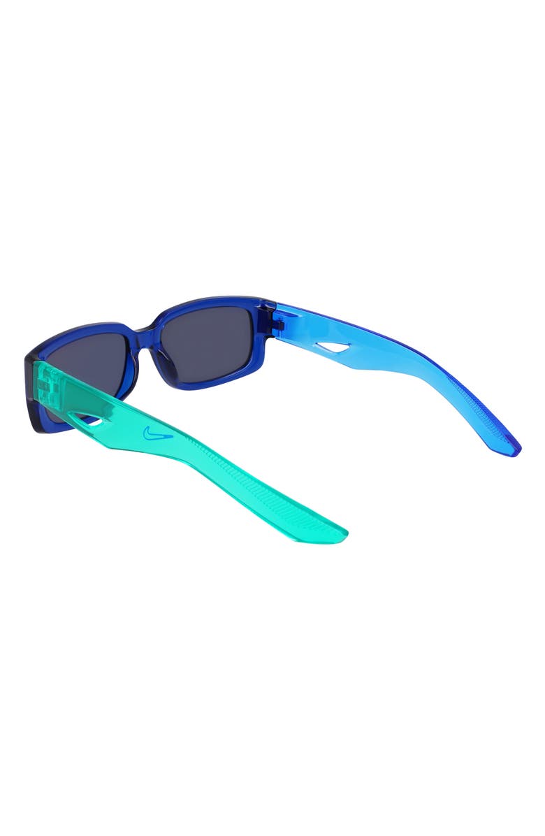 Nike Variant I 56mm Rectangle Sunglasses, Alternate, color, Midnight Navy / Navy