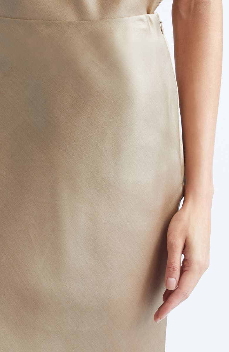 GIA STUDIOS Noe Vietnamese Silk Slip Skirt, Alternate, color, Champagne