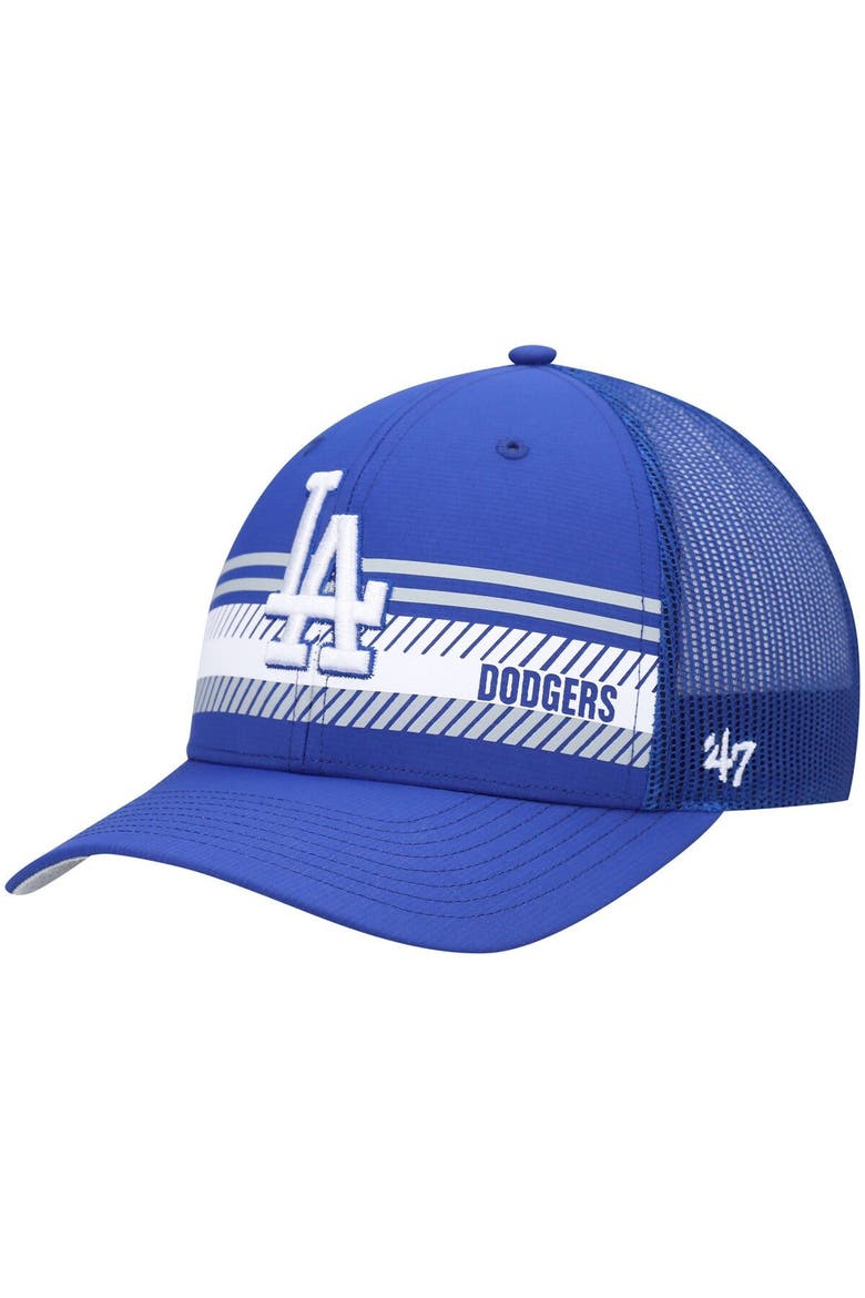 Men's '47 Royal Los Angeles Dodgers Cumberland Trucker Snapback Hat, Main, color, Royal