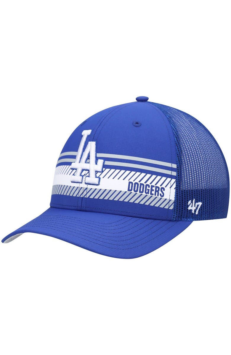 '47 Men's '47 Royal Los Angeles Dodgers Cumberland Trucker Snapback Hat, Main, color, Royal