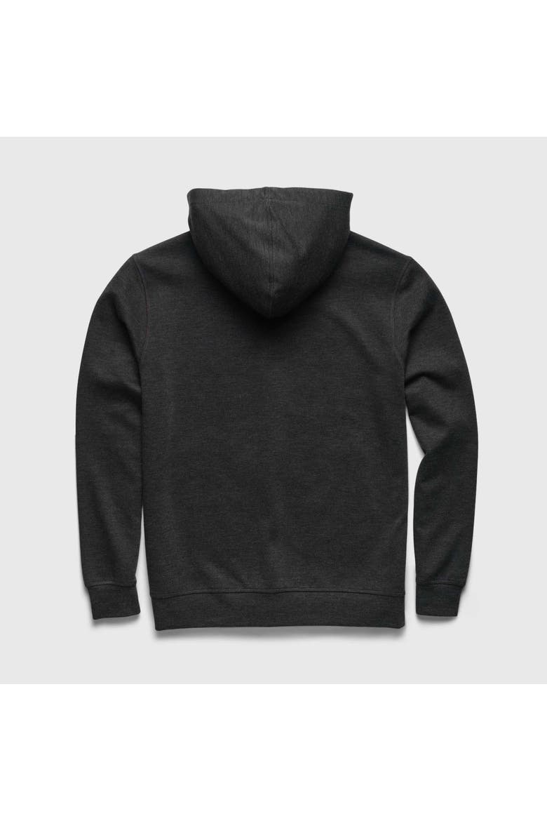 Danny Full-Zip Twill Hoodie, Alternate, color, charcoal heather
