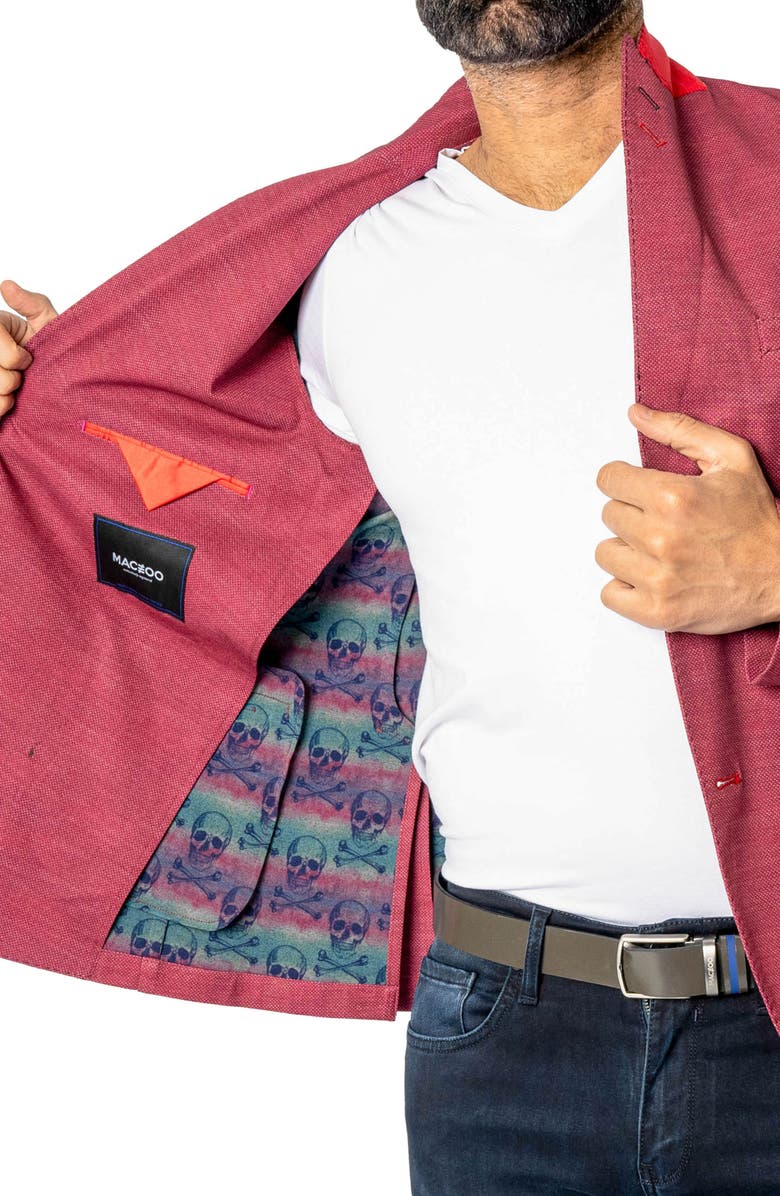 Maceoo Descartes Unconstructed Brickhouse Red Blazer, Alternate, color, Red