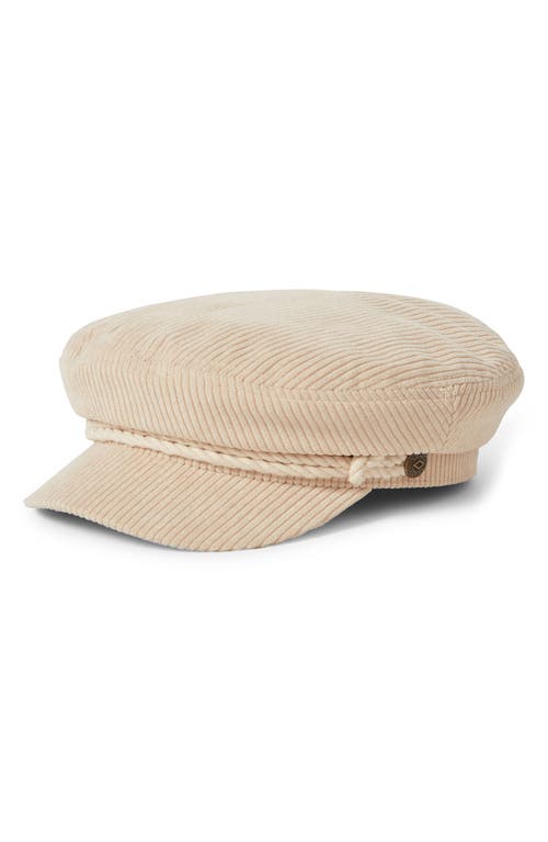 Brixton Fiddler Corduroy Fisherman Cap In Neutral