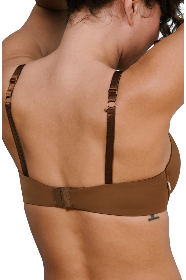The Base Underwire Bra, Alternate, color, BROWN