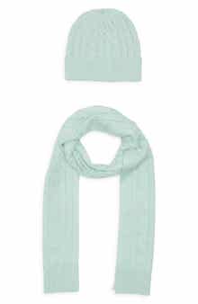 Cable Knit Scarf & Beanie Set