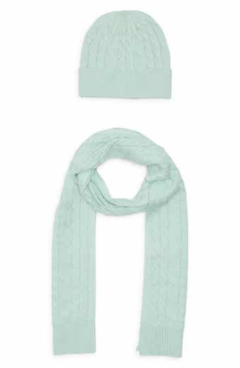 Cable Knit Scarf & Beanie Set