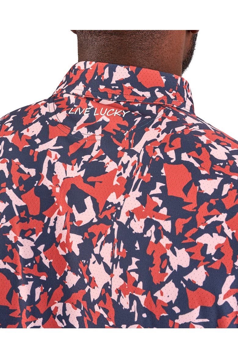 Camo Mix Polo, Alternate, color, Brandy