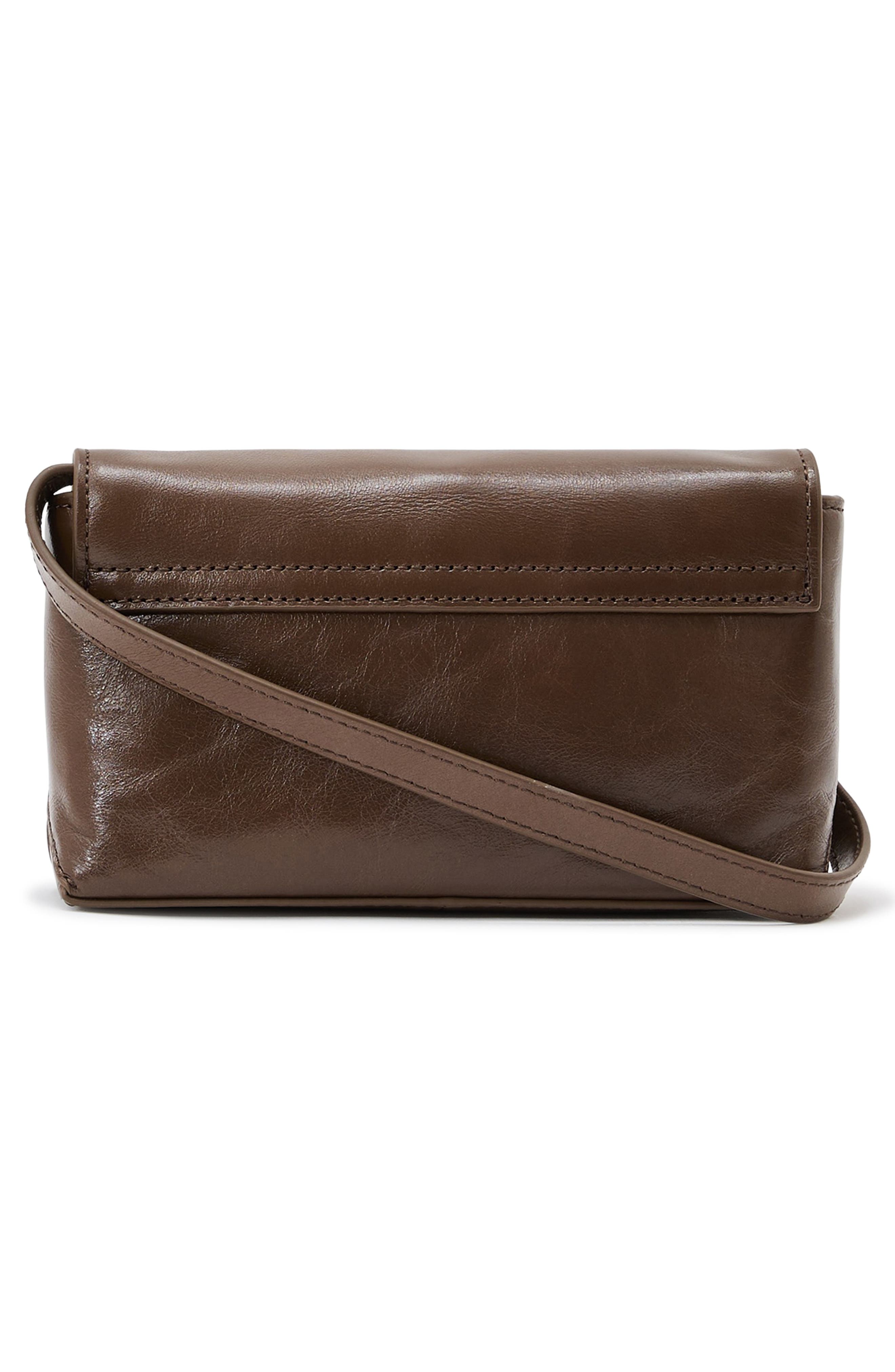 Reiss Aletta Leather Crossbody Bag, Alternate, color, Taupe