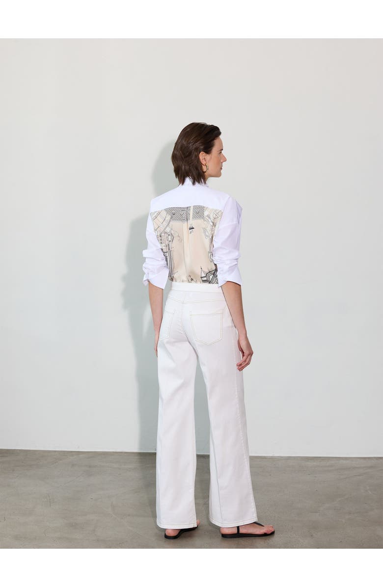 Callas Milano Jane Flareleg Trouser, Alternate, color, White