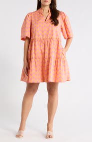 SUGARLIPS Floral Dixie Tiered Cotton Dress