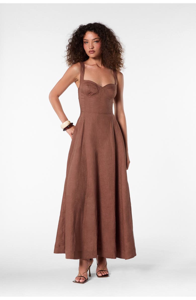 NICHOLAS Anya Dress, Main, color, Mocha