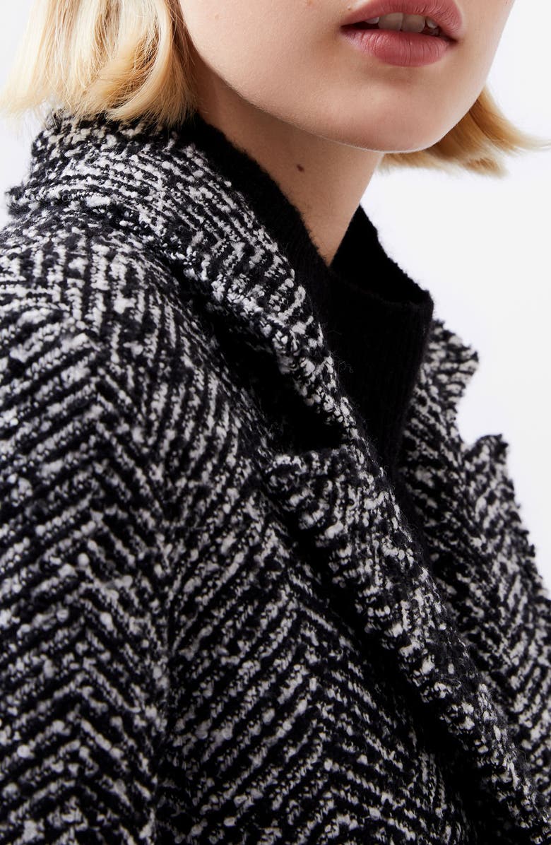 French Connection Chantelle Herringbone Coat, Alternate, color,