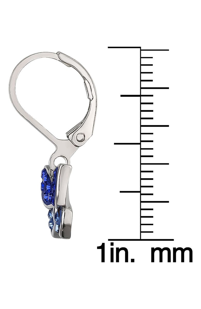 Lily Nily Kids' Crystal Butterfly Earrings, Alternate, color, Blue