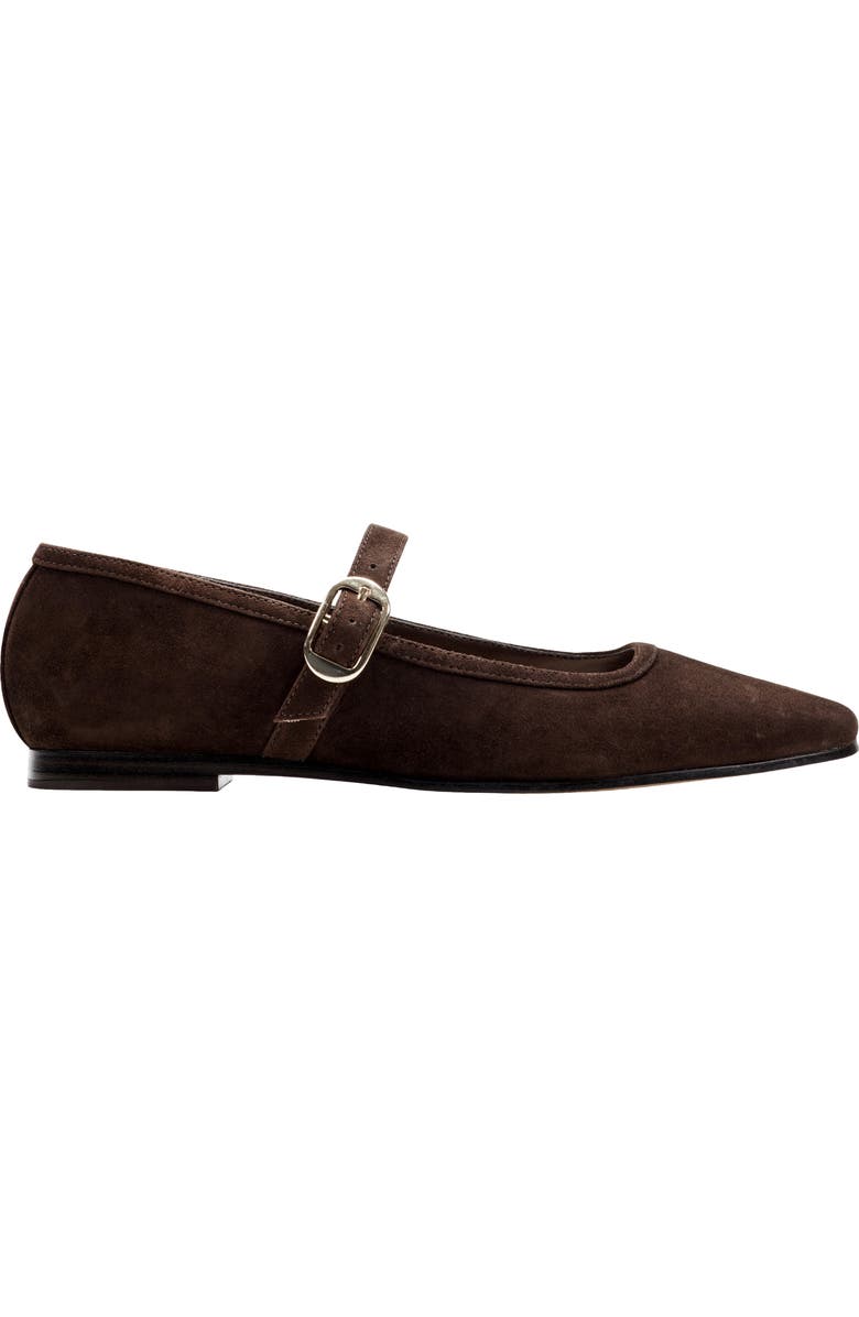 Marc Fisher LTD Garissa Mary Jane Flat, Alternate, color, Dark Brown