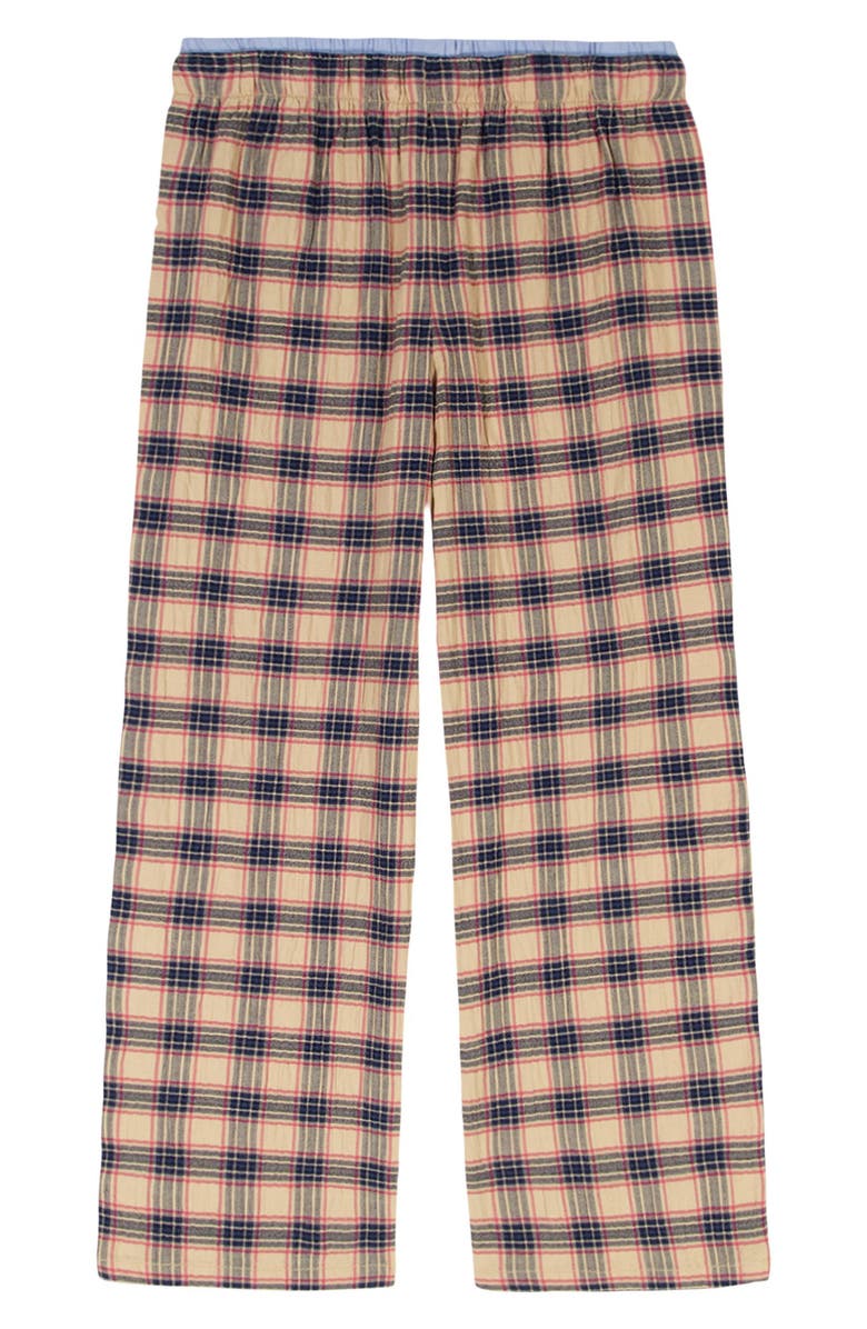Tommy Hilfiger Kids' Yarn Dyed Plaid Lounge Pants, Alternate, color, Ivory