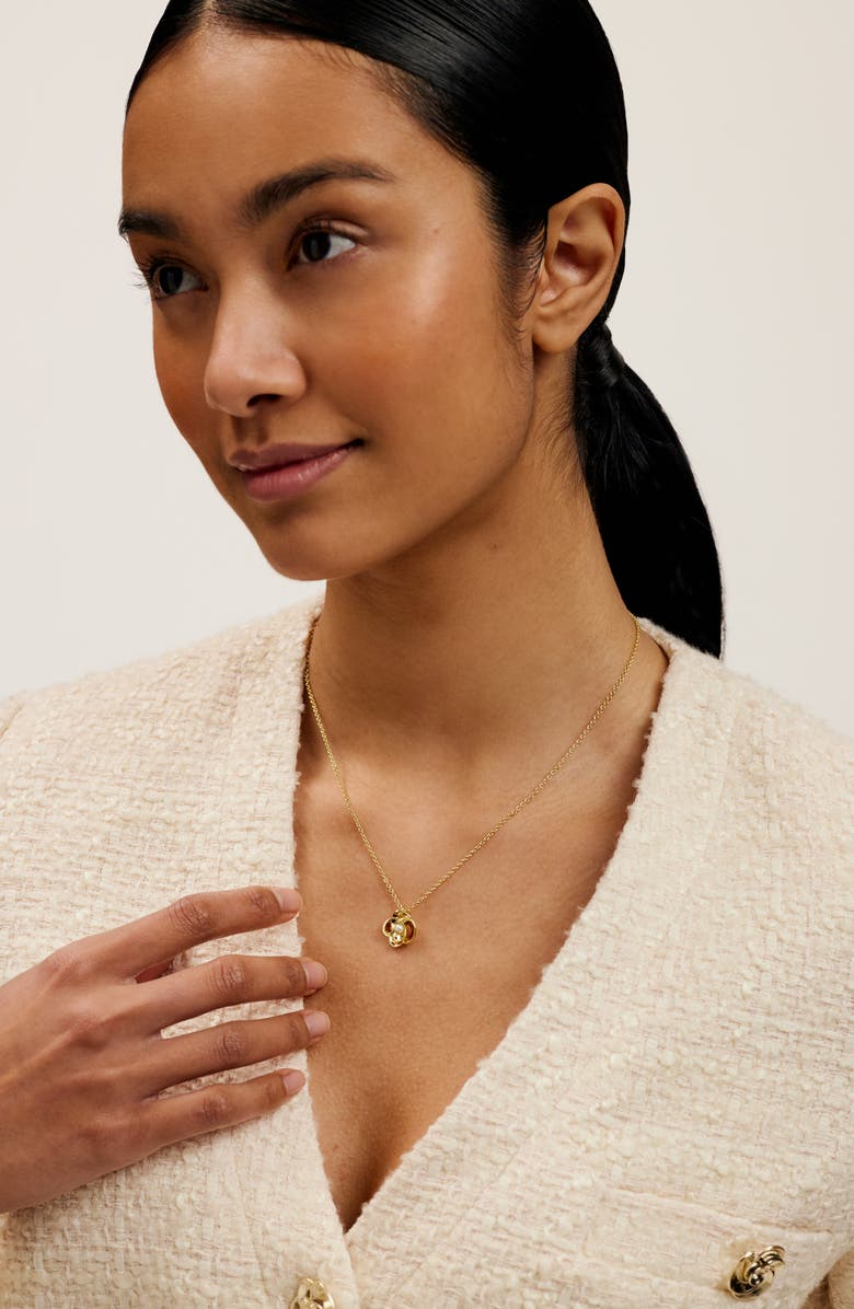 Ted Baker Flora Faux Pearl Flower Pendant Necklace, Alternate, color, 