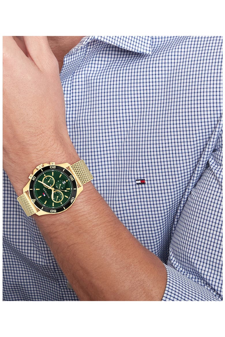 Jordan Multifunction Mesh Strap Watch, Alternate, color, GREEN