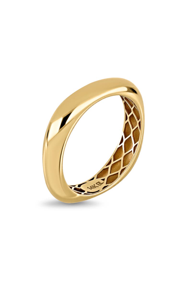 14K Gold Can Stackable Ring (Online Trunk Show), Alternate, color, 14K YELLOW GOLD