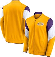 FANATICS Men's Fanatics Branded Gold/Purple Los Angeles Lakers League Best Performance Full-Zip Top