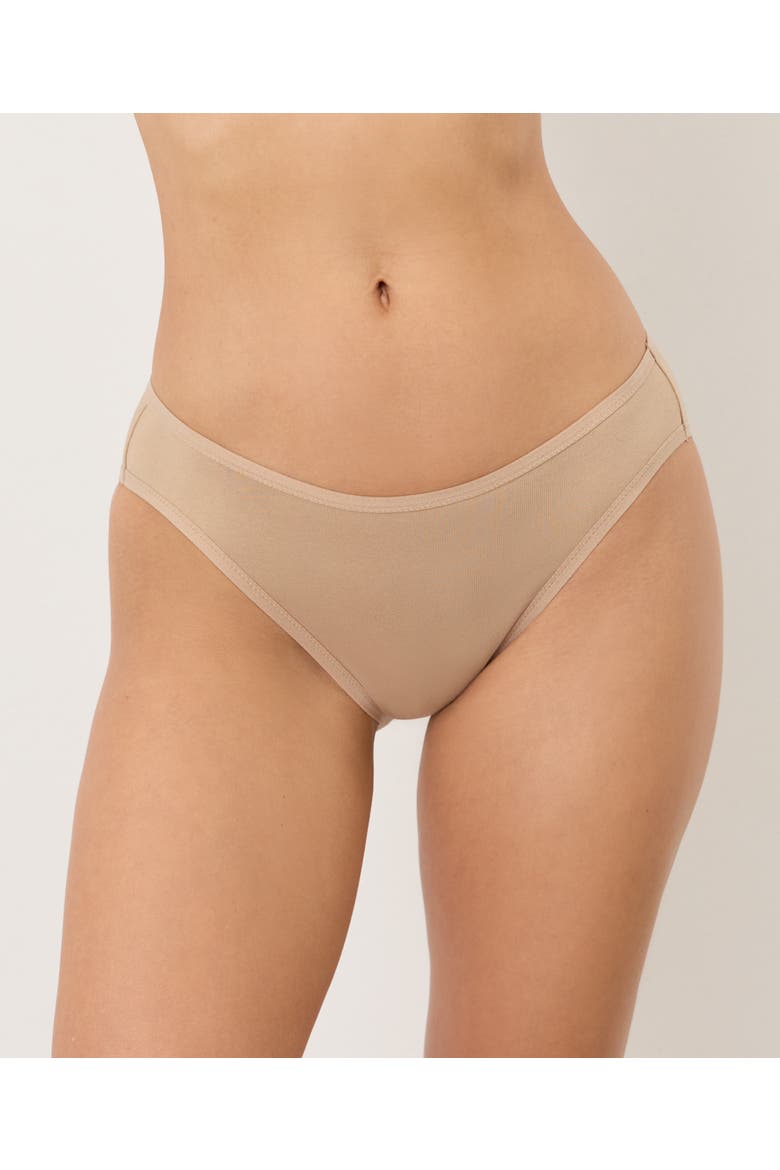 Everyday Best Sellers 3-Pack Organic Cotton Bikini Briefs, Main, color, Sesame