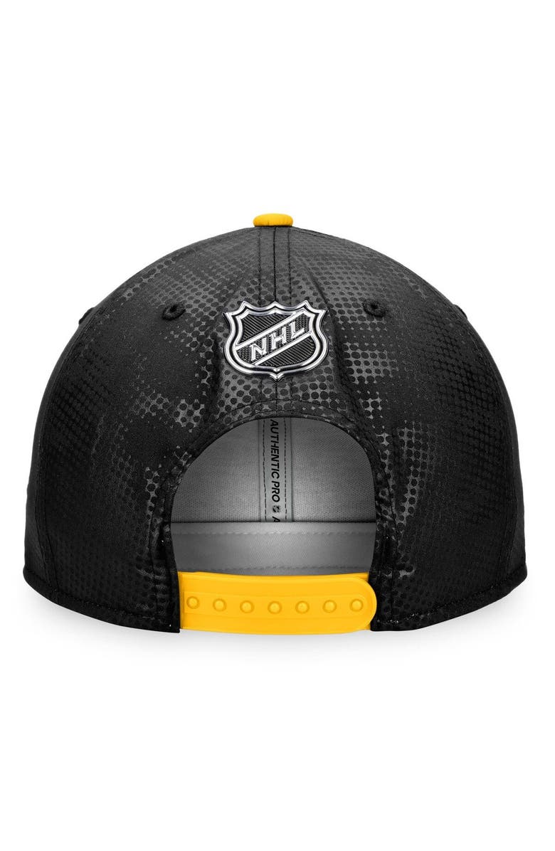 FANATICS Men's Fanatics Branded Black/Gold Boston Bruins Authentic Pro Alternate Logo Snapback Hat, Alternate, color, Black
