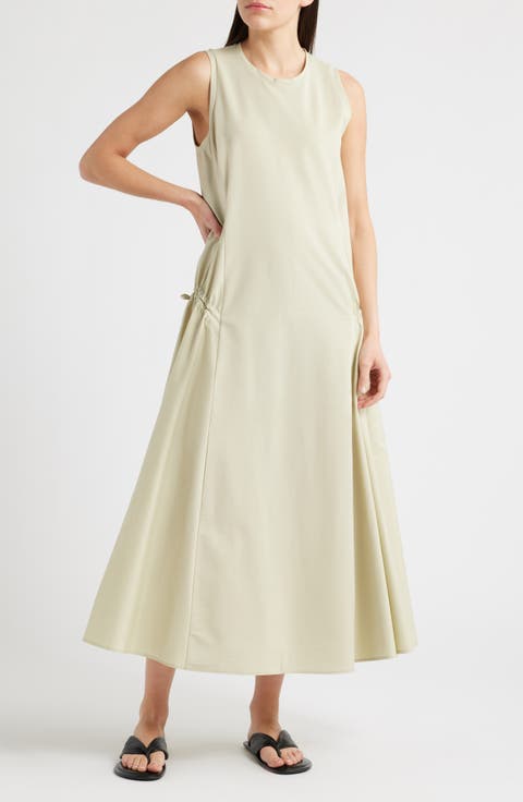 Panelled Sleeveless Maxi Dress