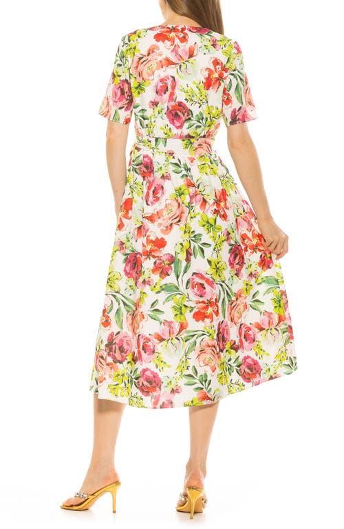 Alexia Admor Larisa Fit & Flare Dress In Large Floral