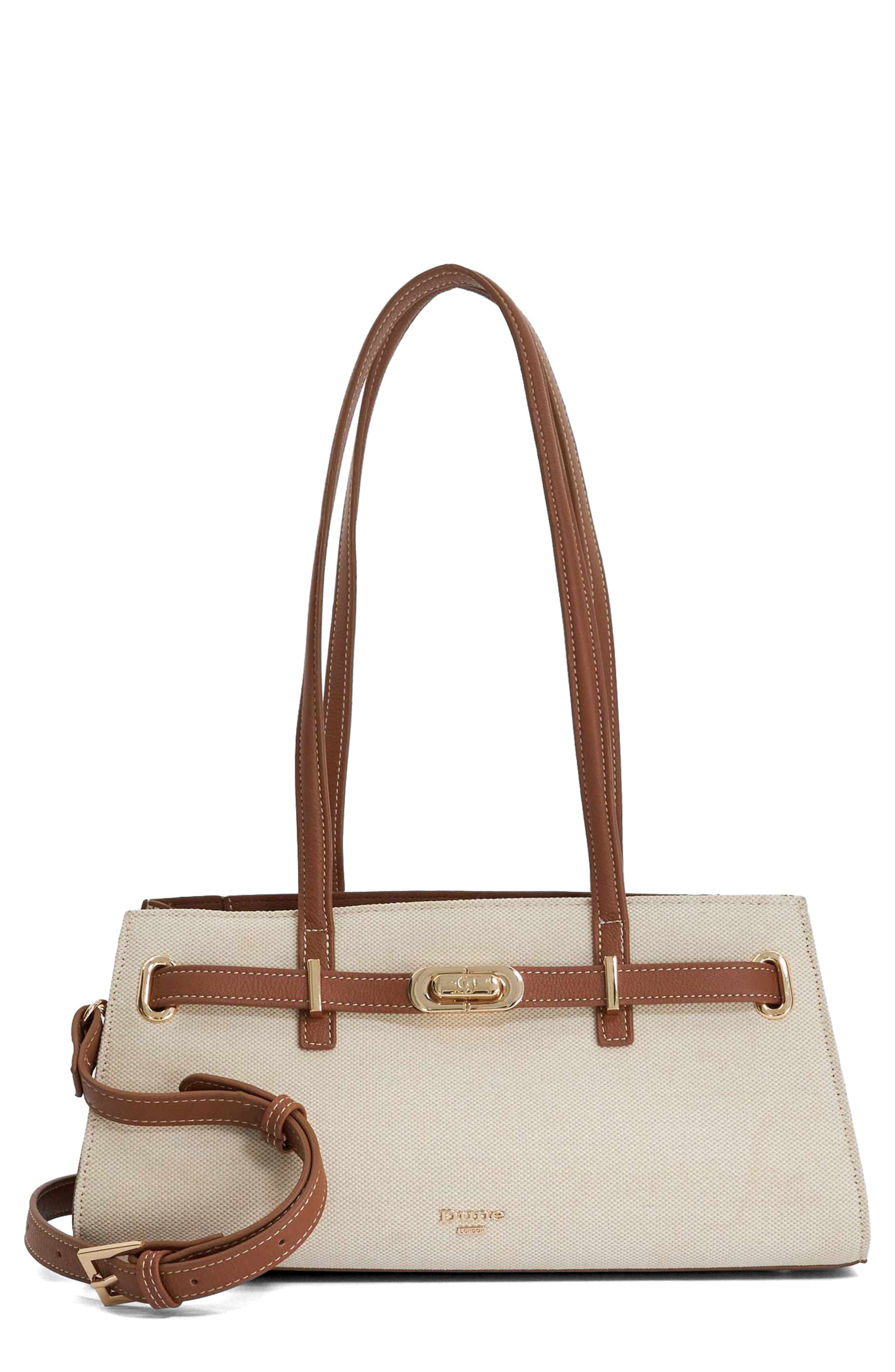 Dune London Depend Shoulder Bag, Main, color, Natural