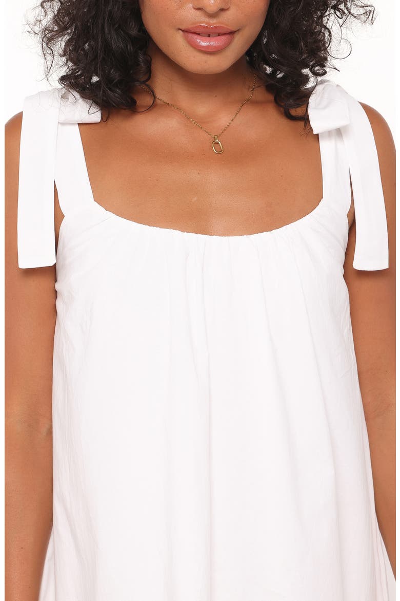 Amber Tie Strap Sleeveless Maxi Dress, Alternate, color, WHITE