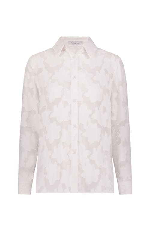 The Noli Shop Stelle Button Up In White
