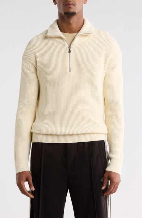 Quarter Zip Cotton Sweater