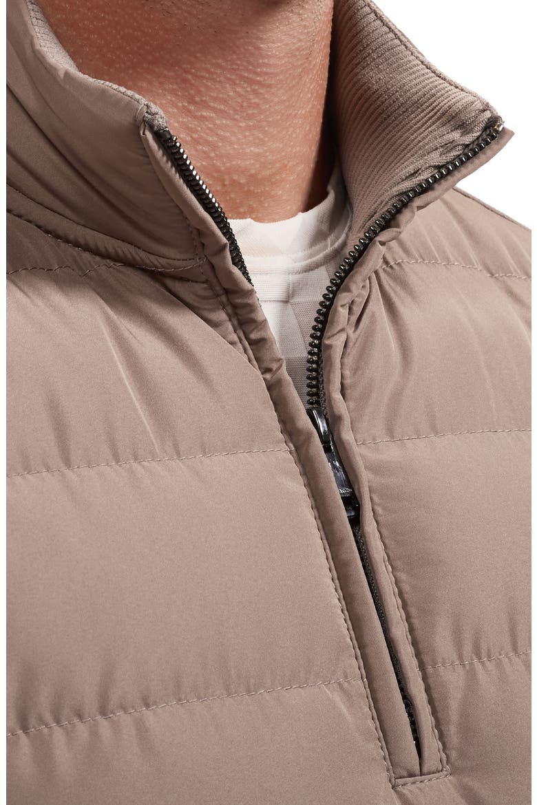 Soft Touch Quilted Quarter Zip Pullover, Alternate, color, WALNUT